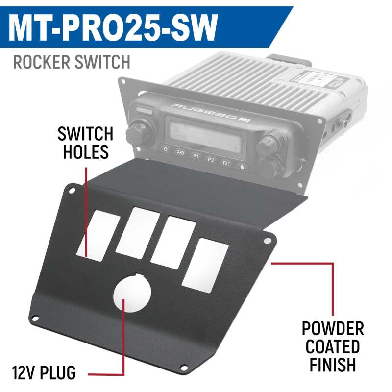 Polaris RZR Pro R Radio Mount - Rugged Radios - `25-`27